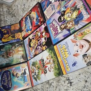 Bundle of Animated Movie DVDs